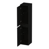 BRAUER Adore hoge kast 160 met 2 deuren greeploos links- of rechtsdraaiend Timber Black HK-AD160TB