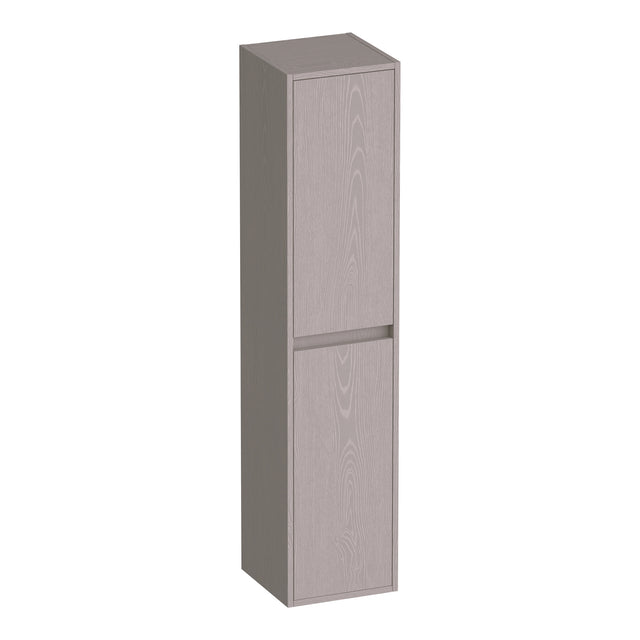 BRAUER Adore hoge kast 160 met 2 deuren greeploos links- of rechtsdraaiend Timber Greige HK-AD160TE