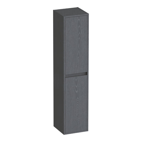 BRAUER Adore hoge kast 160 met 2 deuren greeploos links- of rechtsdraaiend Timber Grey HK-AD160TG