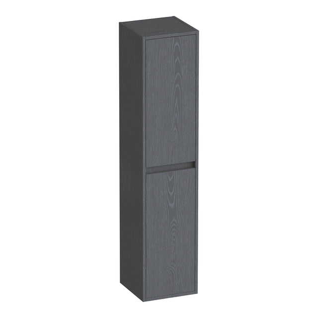 BRAUER Adore hoge kast 160 met 2 deuren greeploos links- of rechtsdraaiend Timber Grey HK-AD160TG