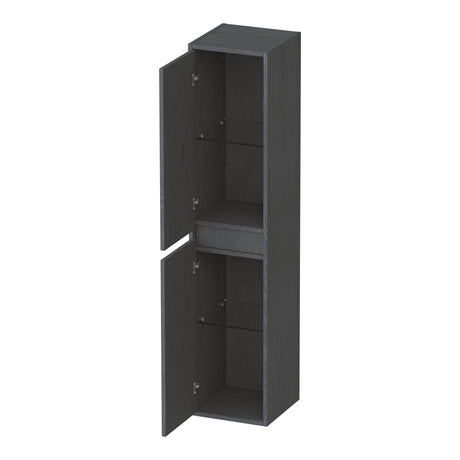 BRAUER Adore hoge kast 160 met 2 deuren greeploos links- of rechtsdraaiend Timber Grey HK-AD160TG