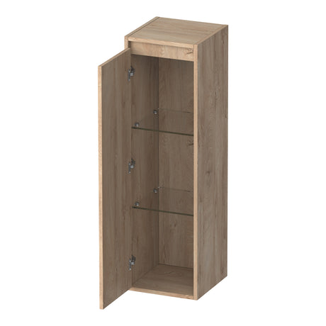 BRAUER Adore Wavy hoge kast 120 met 1 deur greeploos linksdraaiend Forest Wheat HK-ADW120LFW