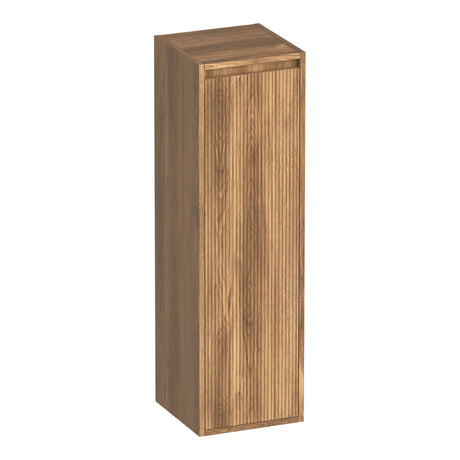 BRAUER Adore Wavy hoge kast 120 met 1 deur greeploos linksdraaiend Honey HK-ADW120LHO