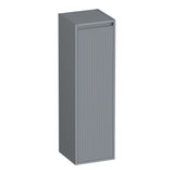 BRAUER Adore Wavy hoge kast 120 met 1 deur greeploos linksdraaiend mat grijs HK-ADW120LMG