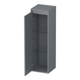 BRAUER Adore Wavy hoge kast 120 met 1 deur greeploos linksdraaiend mat grijs HK-ADW120LMG