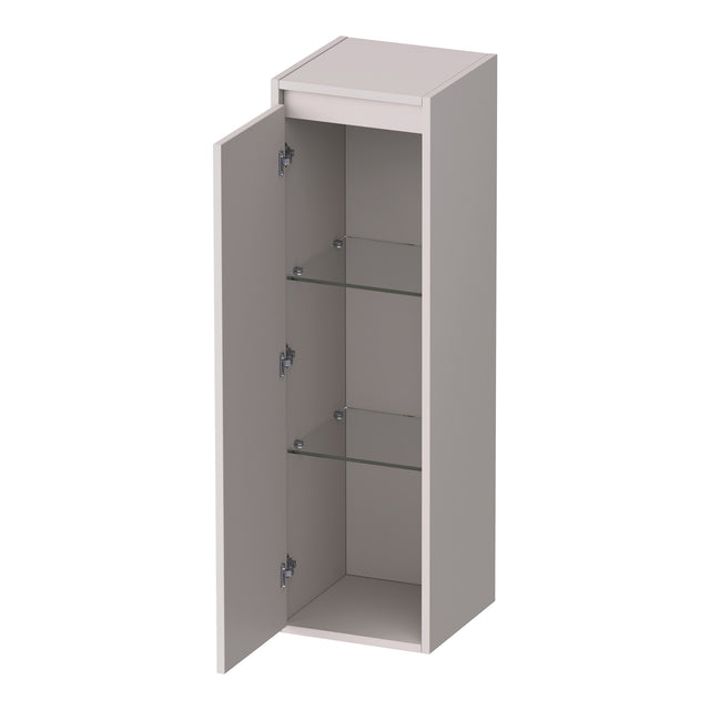 BRAUER Adore Wavy hoge kast 120 met 1 deur greeploos linksdraaiend mat zand HK-ADW120LMS