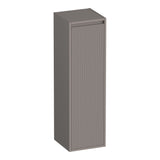 BRAUER Adore Wavy hoge kast 120 met 1 deur greeploos linksdraaiend mat taupe HK-ADW120LMT