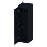 BRAUER Adore Wavy hoge kast 120 met 1 deur greeploos linksdraaiend mat zwart HK-ADW120LMZ