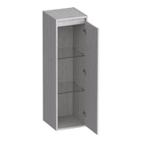 BRAUER Adore Wavy hoge kast 120 met 1 deur greeploos rechtsdraaiend Forest Seashell HK-ADW120RFS