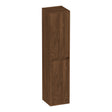 BRAUER Adore Wavy hoge kast 160 met 2 deuren greeploos links- of rechtsdraaiend Forest Cacao HK-ADW160FC