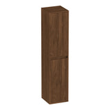 BRAUER Adore Wavy hoge kast 160 met 2 deuren greeploos links- of rechtsdraaiend Forest Cacao HK-ADW160FC