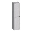 BRAUER Adore Wavy hoge kast 160 met 2 deuren greeploos links- of rechtsdraaiend Forest Seashell HK-ADW160FS