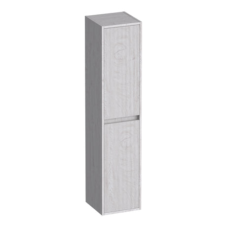BRAUER Adore Wavy hoge kast 160 met 2 deuren greeploos links- of rechtsdraaiend Forest Seashell HK-ADW160FS