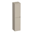 BRAUER Adore Wavy hoge kast 160 met 2 deuren greeploos links- of rechtsdraaiend mat beige HK-ADW160MB