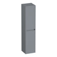 BRAUER Adore Wavy hoge kast 160 met 2 deuren greeploos links- of rechtsdraaiend mat grijs HK-ADW160MG
