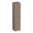 BRAUER Adore Wavy hoge kast 160 met 2 deuren greeploos links- of rechtsdraaiend mat mokka HK-ADW160MM