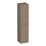 BRAUER Adore Wavy hoge kast 160 met 2 deuren greeploos links- of rechtsdraaiend mat mokka HK-ADW160MM