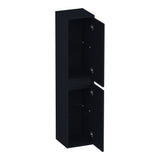 BRAUER Adore Wavy hoge kast 160 met 2 deuren greeploos links- of rechtsdraaiend mat zwart HK-ADW160MZ