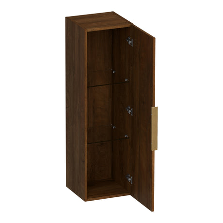 BRAUER Elevate hoge kast 120 excl. opleggreep met 1 deur links- of rechtsdraaiend Forest Cacao HK-EL120FC