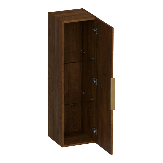 BRAUER Elevate hoge kast 120 excl. opleggreep met 1 deur links- of rechtsdraaiend Forest Cacao HK-EL120FC