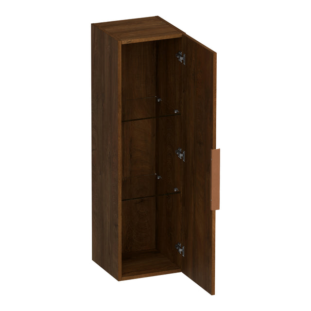 BRAUER Elevate hoge kast 120 excl. opleggreep met 1 deur links- of rechtsdraaiend Forest Cacao HK-EL120FC