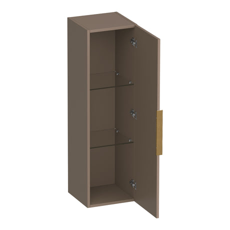 BRAUER Elevate hoge kast 120 excl. opleggreep met 1 deur links- of rechtsdraaiend mat mokka HK-EL120MM