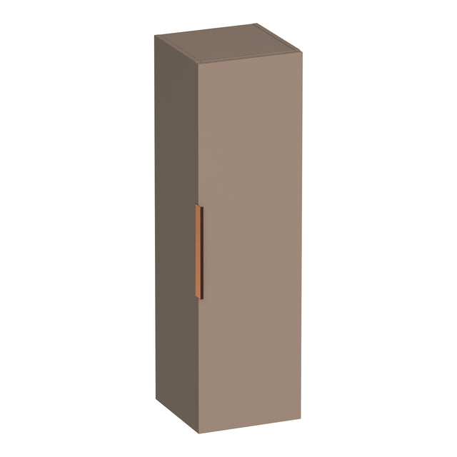 BRAUER Elevate hoge kast 120 excl. opleggreep met 1 deur links- of rechtsdraaiend mat mokka HK-EL120MM