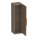 BRAUER Elevate hoge kast 120 excl. opleggreep met 1 deur links- of rechtsdraaiend mat mokka HK-EL120MM
