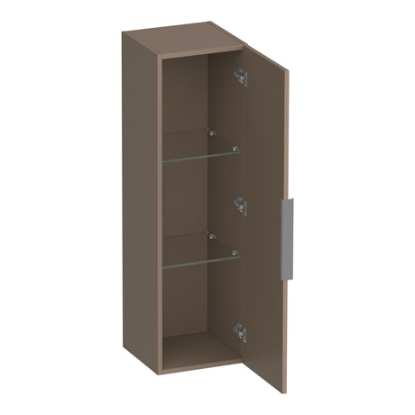 BRAUER Elevate hoge kast 120 excl. opleggreep met 1 deur links- of rechtsdraaiend mat mokka HK-EL120MM