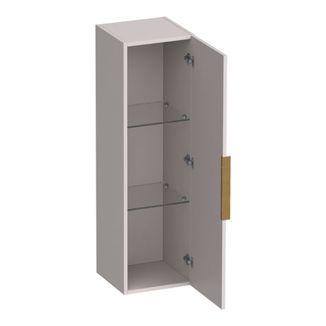 BRAUER Elevate hoge kast 120 excl. opleggreep met 1 deur links- of rechtsdraaiend mat zand HK-EL120MS