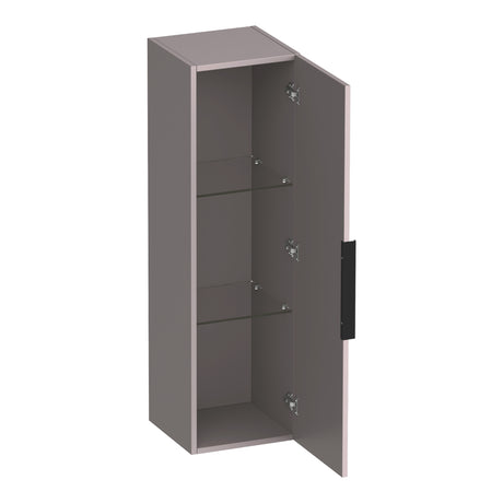 BRAUER Elevate hoge kast 120 excl. opleggreep met 1 deur links- of rechtsdraaiend mat taupe HK-EL120MT