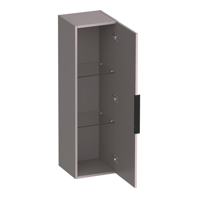 BRAUER Elevate hoge kast 120 excl. opleggreep met 1 deur links- of rechtsdraaiend mat taupe HK-EL120MT