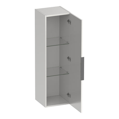 BRAUER Elevate hoge kast 120 excl. opleggreep met 1 deur links- of rechtsdraaiend mat wit HK-EL120MW