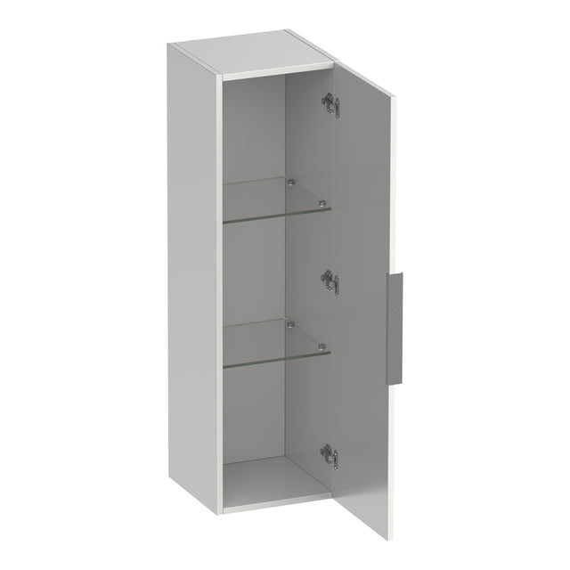 BRAUER Elevate hoge kast 120 excl. opleggreep met 1 deur links- of rechtsdraaiend mat wit HK-EL120MW