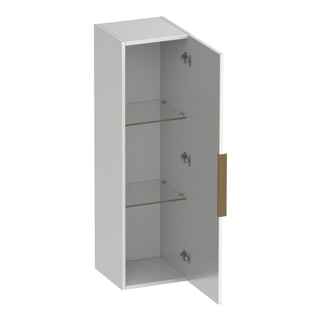 BRAUER Elevate hoge kast 120 excl. opleggreep met 1 deur links- of rechtsdraaiend mat wit HK-EL120MW