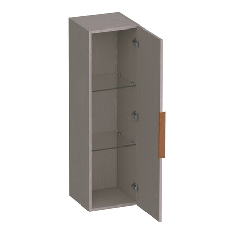 BRAUER Elevate hoge kast 120 excl. opleggreep met 1 deur links- of rechtsdraaiend Timber Greige HK-EL120TE