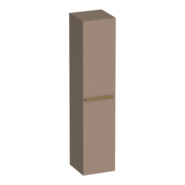 BRAUER Elevate hoge kast 160 excl. opleggrepen met 2 deuren links- of rechtsdraaiend mat mokka HK-EL160MM