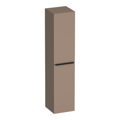 BRAUER Elevate hoge kast 160 excl. opleggrepen met 2 deuren links- of rechtsdraaiend mat mokka HK-EL160MM