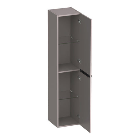 BRAUER Elevate hoge kast 160 excl. opleggrepen met 2 deuren links- of rechtsdraaiend mat taupe HK-EL160MT