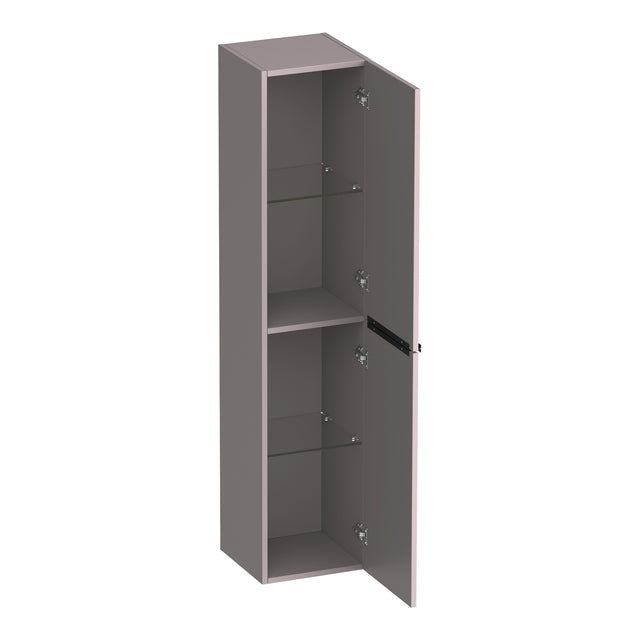BRAUER Elevate hoge kast 160 excl. opleggrepen met 2 deuren links- of rechtsdraaiend mat taupe HK-EL160MT