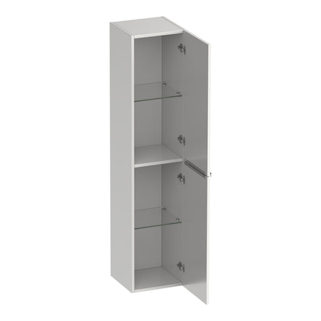 BRAUER Elevate hoge kast 160 excl. opleggrepen met 2 deuren links- of rechtsdraaiend mat wit HK-EL160MW