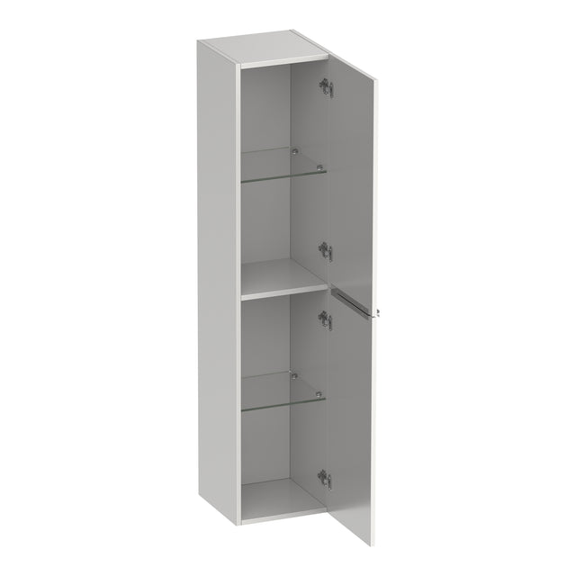 BRAUER Elevate hoge kast 160 excl. opleggrepen met 2 deuren links- of rechtsdraaiend mat wit HK-EL160MW
