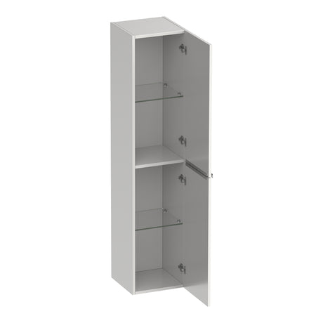 BRAUER Elevate hoge kast 160 excl. opleggrepen met 2 deuren links- of rechtsdraaiend mat wit HK-EL160MW