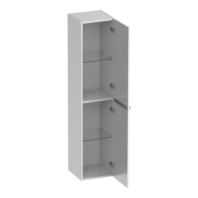 BRAUER Elevate hoge kast 160 excl. opleggrepen met 2 deuren links- of rechtsdraaiend mat wit HK-EL160MW