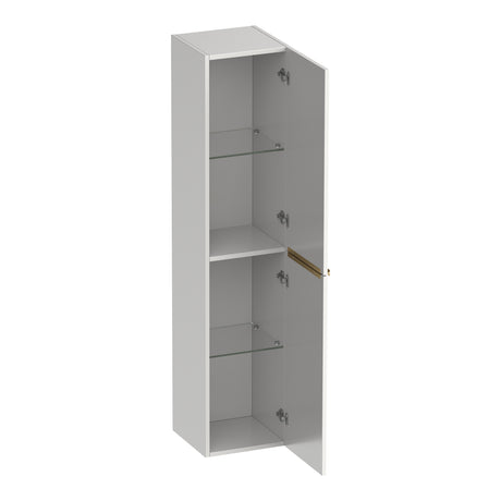 BRAUER Elevate hoge kast 160 excl. opleggrepen met 2 deuren links- of rechtsdraaiend mat wit HK-EL160MW