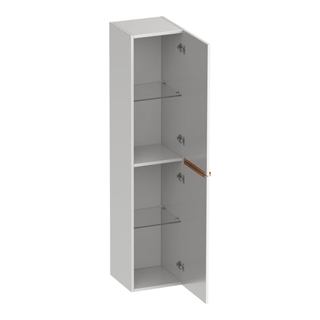 BRAUER Elevate hoge kast 160 excl. opleggrepen met 2 deuren links- of rechtsdraaiend mat wit HK-EL160MW