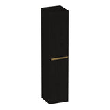 BRAUER Elevate hoge kast 160 excl. opleggrepen met 2 deuren links- of rechtsdraaiend Timber Black HK-EL160TB