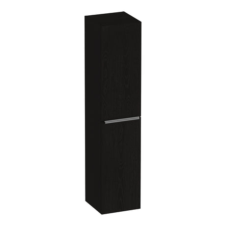 BRAUER Elevate hoge kast 160 excl. opleggrepen met 2 deuren links- of rechtsdraaiend Timber Black HK-EL160TB
