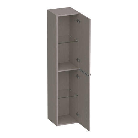 BRAUER Elevate hoge kast 160 excl. opleggrepen met 2 deuren links- of rechtsdraaiend Timber Greige HK-EL160TE
