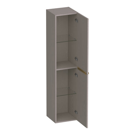 BRAUER Elevate hoge kast 160 excl. opleggrepen met 2 deuren links- of rechtsdraaiend Timber Grey HK-EL160TG